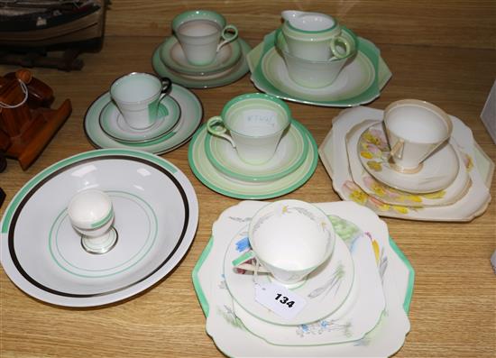 Shelley Art Deco coffee wares in Regent and Eve shape